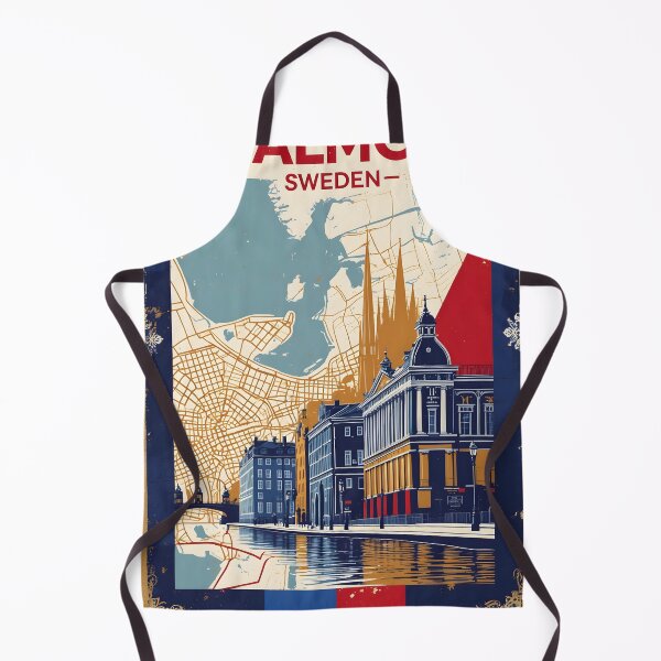 Item preview, Malmoe Sweden 1950s Vintage Travel Tourism designed and sold by TravelersGems.