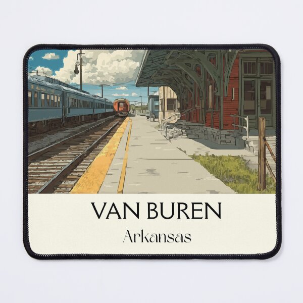 Item preview, Van Buren Arkansas Historic Downtown Art Print designed and sold by TuncGK.
