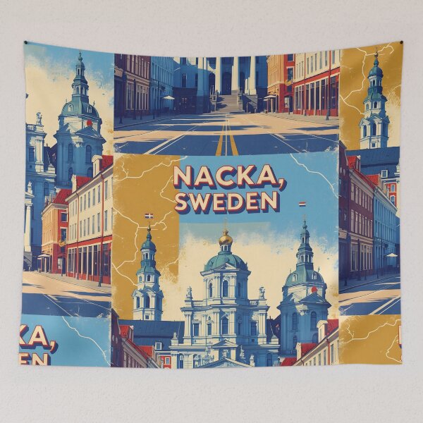 Item preview, Nacka Sweden 1950s Vintage Travel Tourism designed and sold by TravelersGems.
