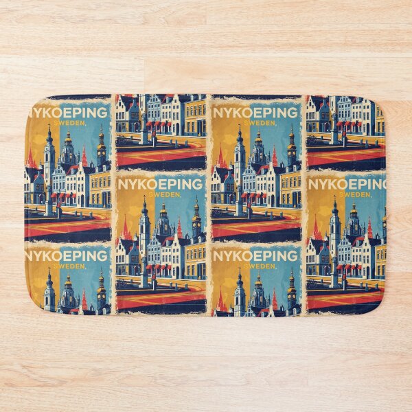 Item preview, Nykoeping Sweden 1950s Vintage Travel Tourism designed and sold by TravelersGems.