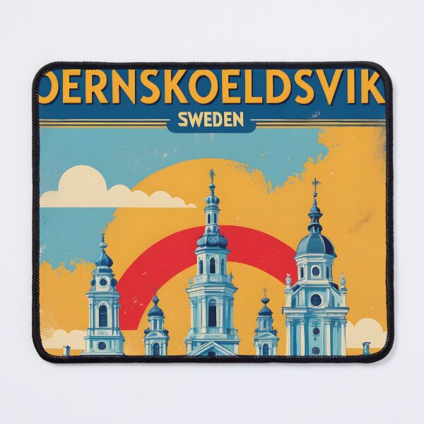 Item preview, Oernskoeldsvik Sweden 1950s Vintage Travel Tourism designed and sold by TravelersGems.