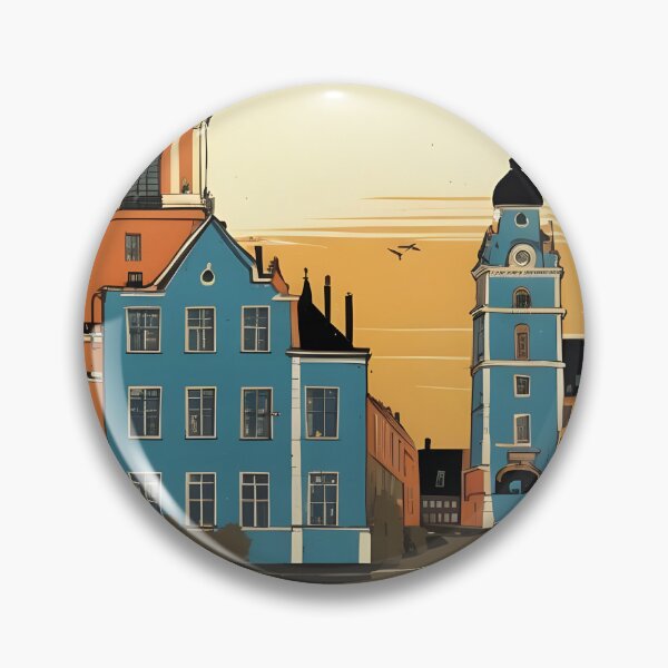 Item preview, Skelleftea Sweden 1950s Vintage Travel Tourism designed and sold by TravelersGems.