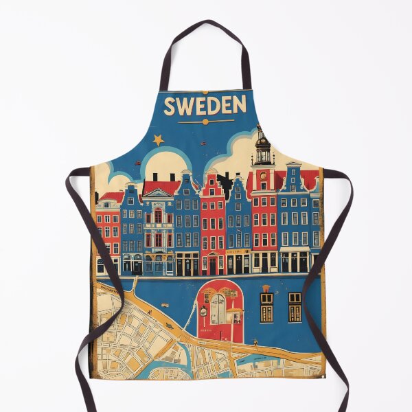 Item preview, Soedermalm Sweden 1950s Vintage Travel Tourism designed and sold by TravelersGems.