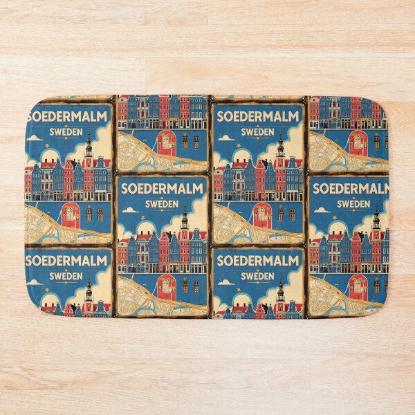 Item preview, Soedermalm Sweden 1950s Vintage Travel Tourism designed and sold by TravelersGems.
