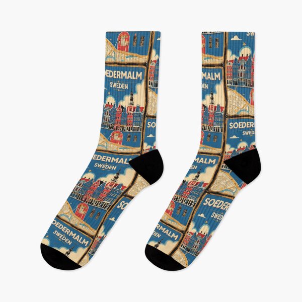 Item preview, Soedermalm Sweden 1950s Vintage Travel Tourism designed and sold by TravelersGems.