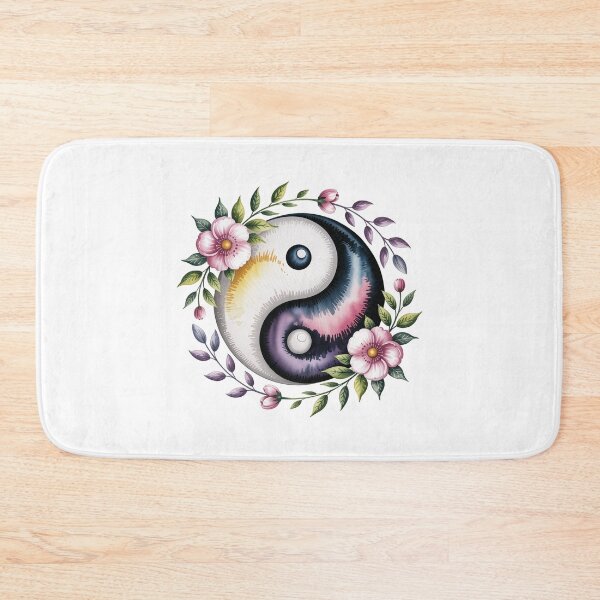 Item preview, yin-yang with flower designed and sold by jkrphoto.