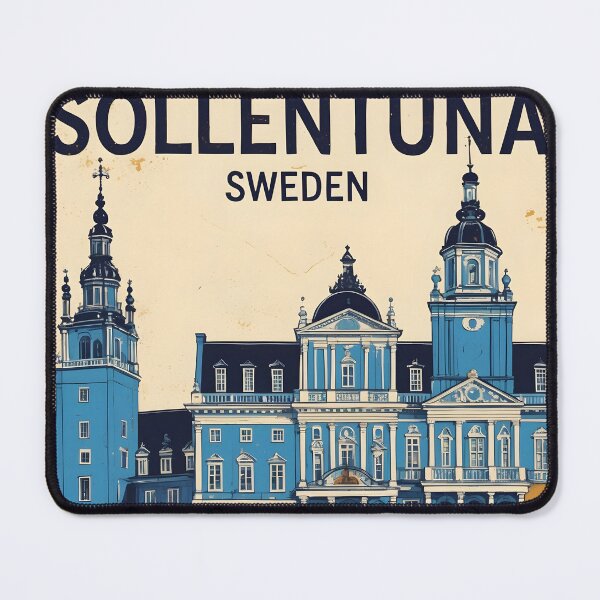 Item preview, Sollentuna Sweden 1950s Vintage Travel Tourism designed and sold by TravelersGems.