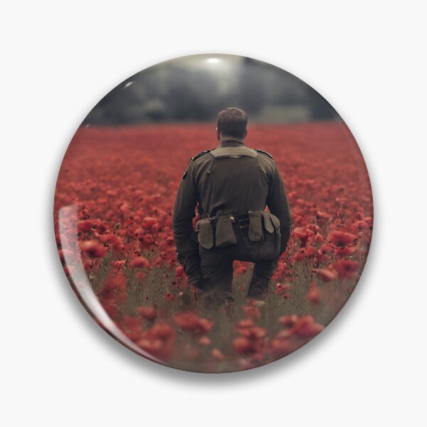 Item preview, Resolute Reverence Poppy field soldier designed and sold by Airpower Art.