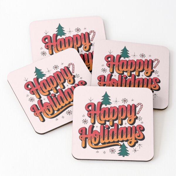 Aperçu de l'œuvre Ambiance festive avec le motif « Joyeuses fêtes » créée et vendue par PrintBreeze.