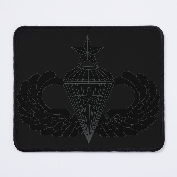 Item preview, Badge - Army - Parachutist - Senior - 1 Combat Star - Black - Metal X 300 designed and sold by Military Insignia Products.