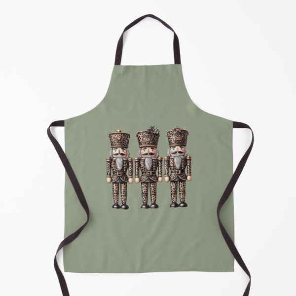 Item preview, Glam Leopard Print Nutcracker Trio Christmas Design designed and sold by ashofthesouth.