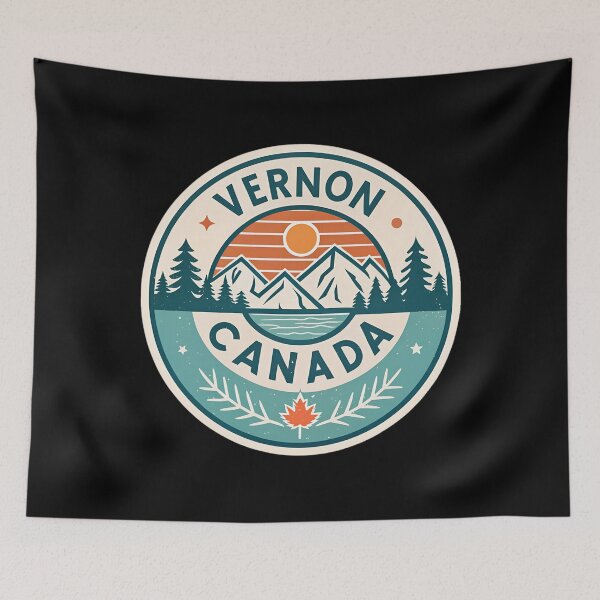 Item preview, Vernon Canada Retro Travel Badge  designed and sold by VividOrganica.