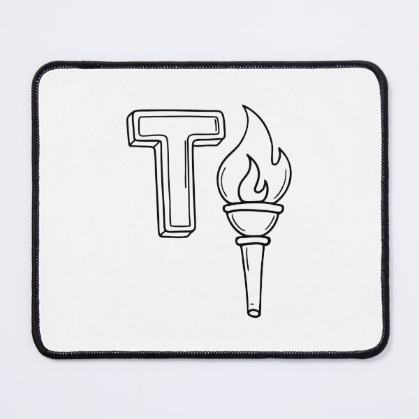 Item preview, An illustration of letter T stands for Torch designed and sold by rasagamastore.