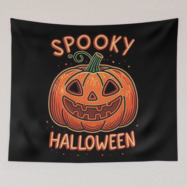 Item preview, Neon Jack-o’-Lantern Halloween Glow – Spooky Creepy Vibes designed and sold by Artiviose.