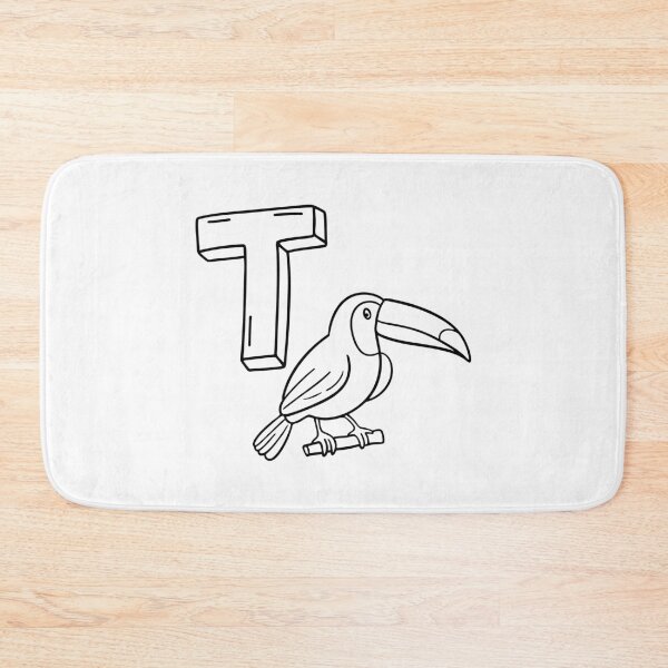 Item preview, An illustration of letter T stands for Toucan designed and sold by rasagamastore.