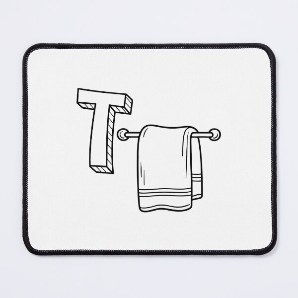 Item preview, An illustration of letter T stands for Towel designed and sold by rasagamastore.