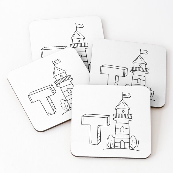 Item preview, An illustration of letter T stands for Tower designed and sold by rasagamastore.