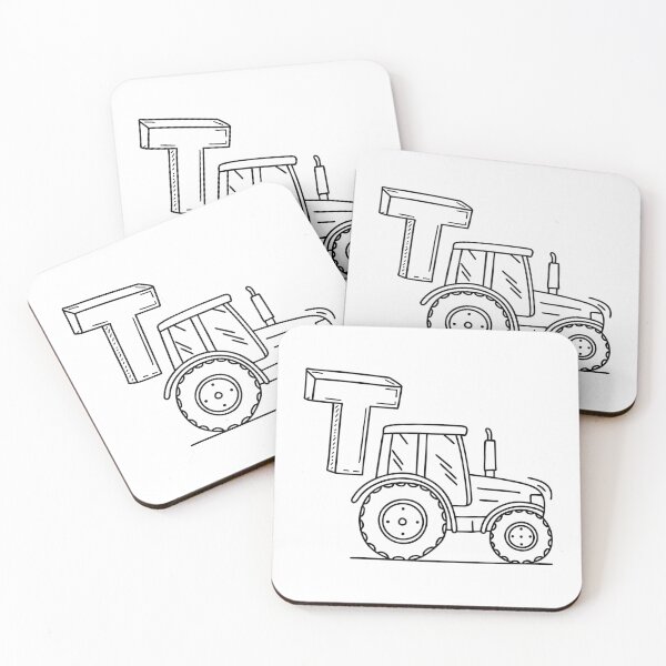 Item preview, An illustration of letter T stands for Tractor designed and sold by rasagamastore.