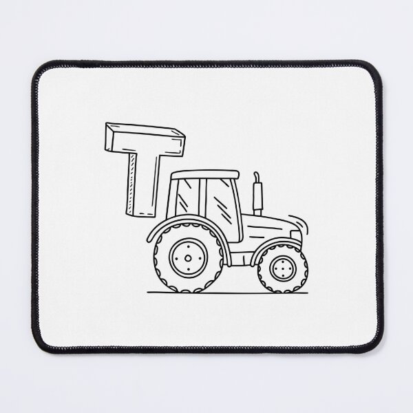 Item preview, An illustration of letter T stands for Tractor designed and sold by rasagamastore.