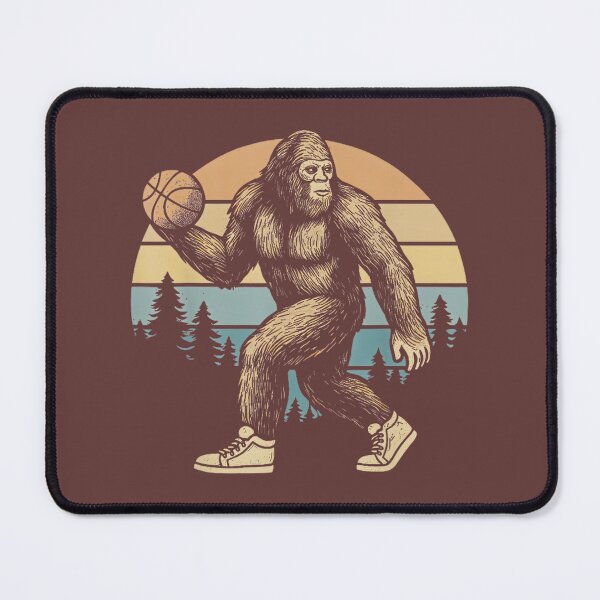 Item preview, Bigfoot Dribbling Retro Sunset Basketball Art By Merch, Limited Edition, Perfect Gift For You And F designed and sold by JosephHunter7.