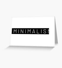 Minimalismus Grußkarte