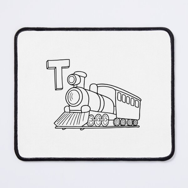 Item preview, An illustration of letter T stands for Train designed and sold by rasagamastore.