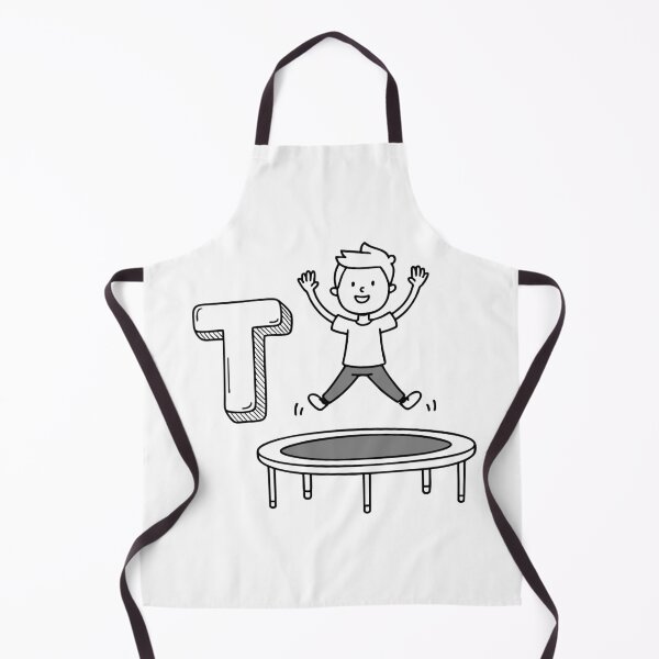 Item preview, An illustration of letter T stands for Trampoline designed and sold by rasagamastore.