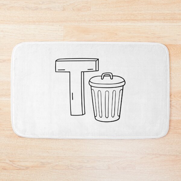 Item preview, An illustration of letter T stands for Trash bin designed and sold by rasagamastore.