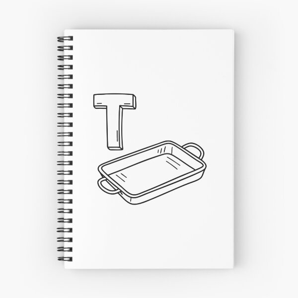 Item preview, An illustration of letter T stands for Tray designed and sold by rasagamastore.