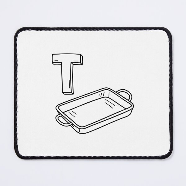 Item preview, An illustration of letter T stands for Tray designed and sold by rasagamastore.