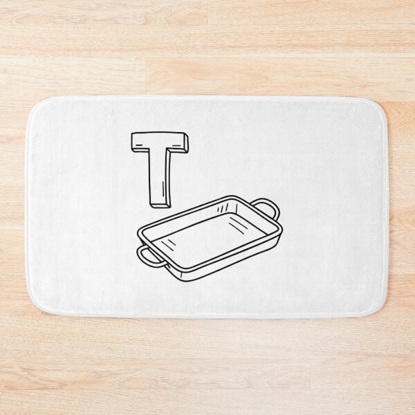 Item preview, An illustration of letter T stands for Tray designed and sold by rasagamastore.