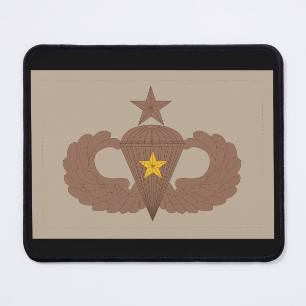 Item preview, Badge - Army - Parachutist - Senior - 1 Combat Star - Subdued - Desert X 300 designed and sold by Military Insignia Products.
