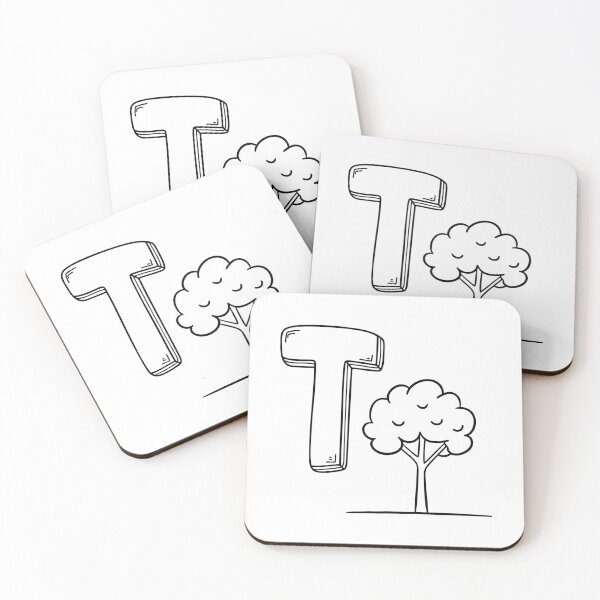 Item preview, An illustration of letter T stands for Tree designed and sold by rasagamastore.