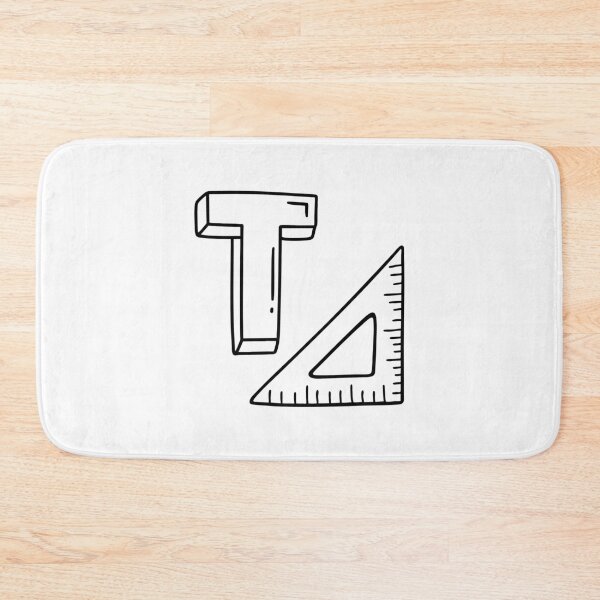 Item preview, An illustration of letter T stands for Triangle ruler designed and sold by rasagamastore.
