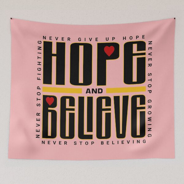 Item preview, Hope and Believe with Hearts  designed and sold by CG-Custom-Ink.