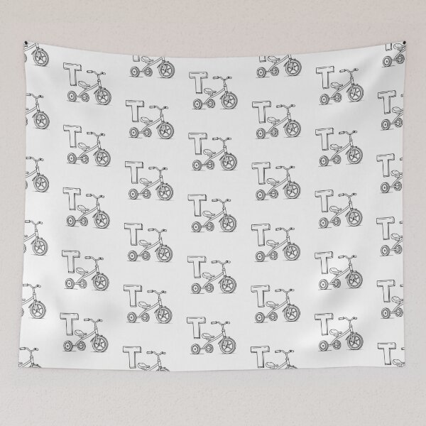 Item preview, An illustration of letter T stands for Tricycle designed and sold by rasagamastore.