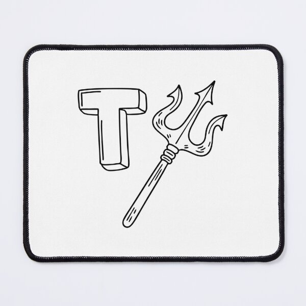 Item preview, An illustration of letter T stands for Trident designed and sold by rasagamastore.