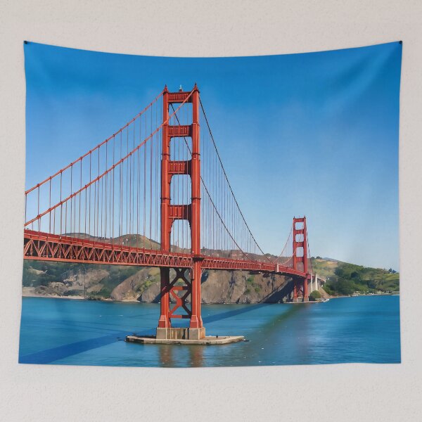 Item preview, Golden Gate Bridge San Francisco California Watercolor designed and sold by Magnolia Valley Art.