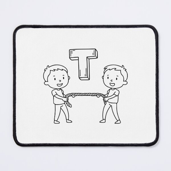 Item preview, An illustration of letter T stands for Tug of war designed and sold by rasagamastore.