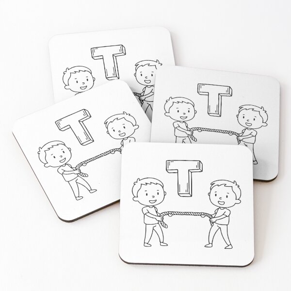 Item preview, An illustration of letter T stands for Tug of war designed and sold by rasagamastore.
