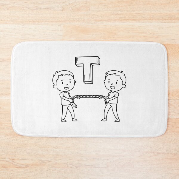 Item preview, An illustration of letter T stands for Tug of war designed and sold by rasagamastore.