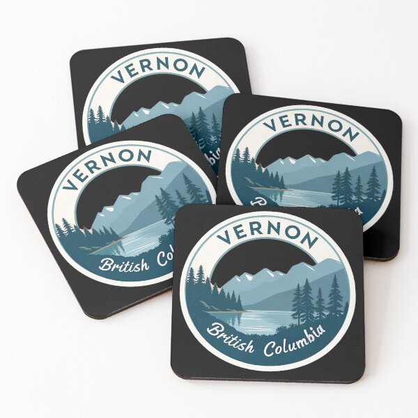 Item preview, Vernon British Columbia Bold Typography  designed and sold by VividOrganica.