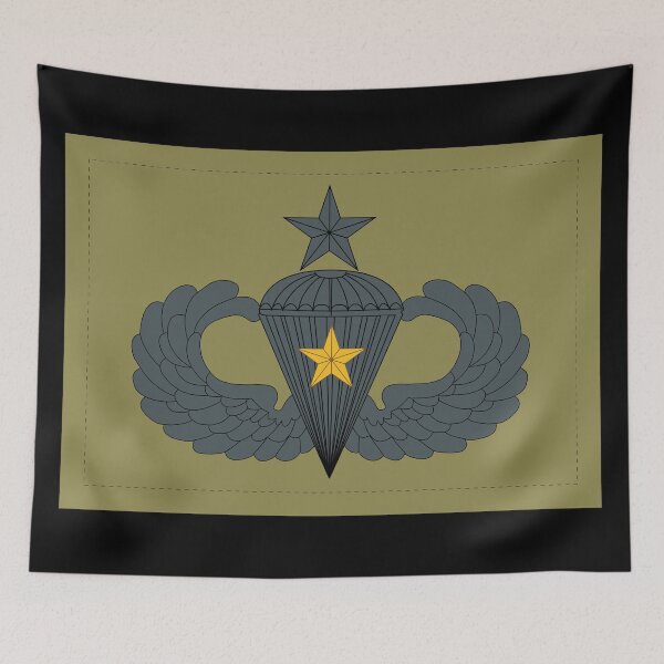 Item preview, Badge - Army - Parachutist - Senior - 1 Combat Star - Subdued X 300 designed and sold by Military Insignia Products.