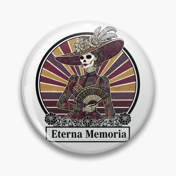 Item preview, Eterna Memoria Retro La Catrina | Day of the Dead Art Gift designed and sold by LoliDesignShop.