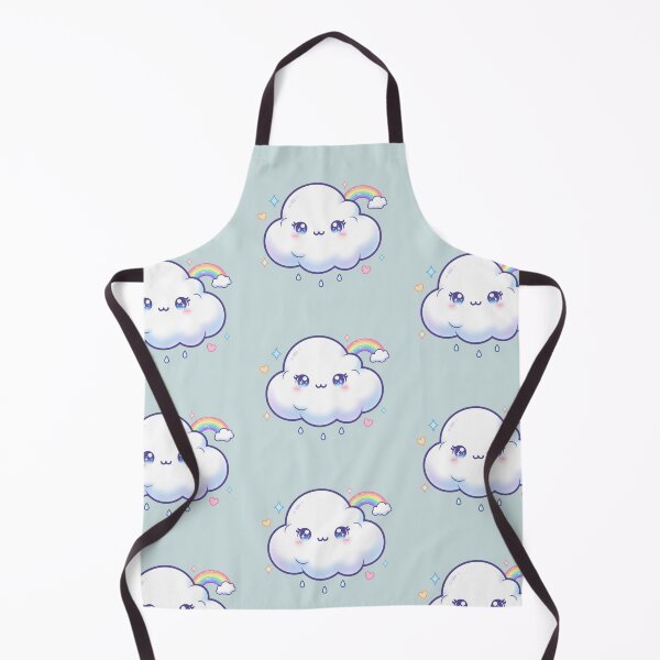 Item preview, Cute Kawaii Cloud with Rainbow | Pastel Aesthetic Weather Art designed and sold by Tidarat-27.
