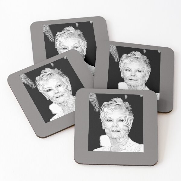 Artikelvorschau, JUDI-DENCH-LINOCUT-IN-BLACK--WHITE entworfen und verkauft von MagnusSeifert.
