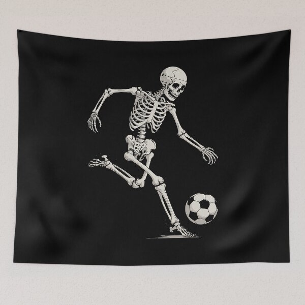 Item preview, Skeleton Soccer Retro Halloween Costume Funny designed and sold by BakeryDozen.