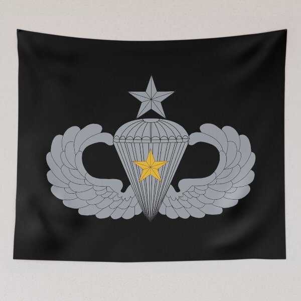 Item preview, Badge - Army - Parachutist - Senior - 1 Combat Star X 300 designed and sold by Military Insignia Products.
