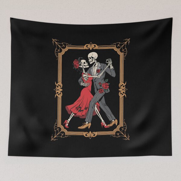 Item preview, Skeleton Tango Halloween Costume Spooky Dancers Dancing Love designed and sold by BakeryDozen.
