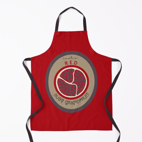 Item preview, Exotic Red Ruby Grapefruit – Retro Fruit Emblem Design designed and sold by baskamade.